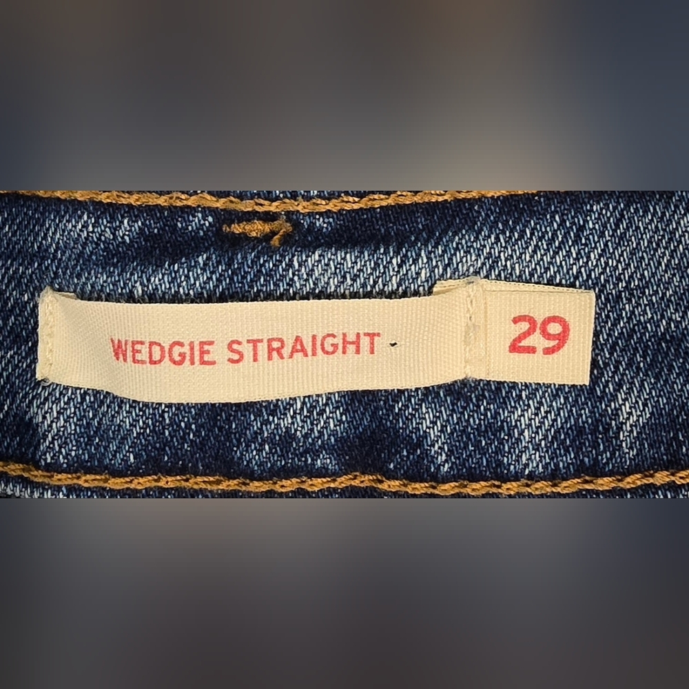 Levis Wedgie Straight High Waisted Jeans Size 29 - Picture 6 of 8